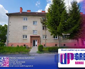 PREDAJ - 3 izbový tehlový byt, Stará Turá
