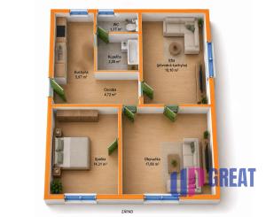 PREDAJ - 3 izbový tehlový byt, Stará Turá