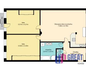 Na predaj nadštandardný 3-izbový byt v centre DS, 114 m²