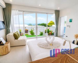 Na predaj luxusná 4-izbová vila s panoramatickým výhľadom na more v prestížnej lokalite Bophut Hills, Koh Samui