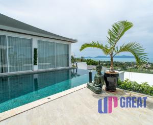 Na predaj luxusná 4-izbová vila s panoramatickým výhľadom na more v prestížnej lokalite Bophut Hills, Koh Samui