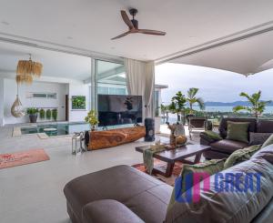 Na predaj luxusná 4-izbová vila s panoramatickým výhľadom na more v prestížnej lokalite Bophut Hills, Koh Samui
