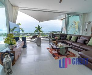 Na predaj luxusná 4-izbová vila s panoramatickým výhľadom na more v prestížnej lokalite Bophut Hills, Koh Samui