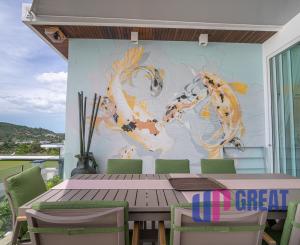 Na predaj luxusná 4-izbová vila s panoramatickým výhľadom na more v prestížnej lokalite Bophut Hills, Koh Samui