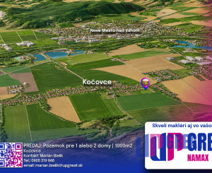 PREDAJ - pozemok pre 1 alebo 2 rodinné domy | 1000m2