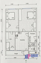 Na predaj 3 izbový byt v pôvodnom stave v Galante - 64 m²