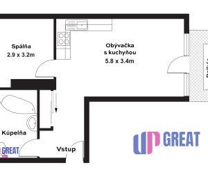 PREDAJ 2 izb. bytu s terasou, Klincová ul., Bratislava
