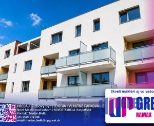 PREDAJ - 2i. BYT V NOVOSTAVBE S PARKOVACÍM MIESTOM A LOGGIOU