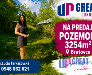 BRUTOVCE - pozemok (3.254m2) NA PREDAJ