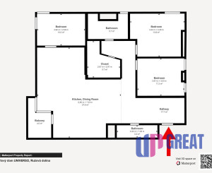 Prémiový 3(4)-izbový byt (106 m²) v projekte UNIVERSO