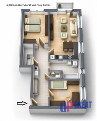 🏡 VILADOMY SENEC | NA PREDAJ 3-IZBOVÝ BYT SO SÚKROMNOU ZÁHRADKOU 48 m²