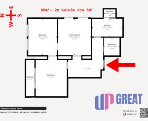 Svetlý 3-izbový byt s potenciálom a výhľadom na hrad