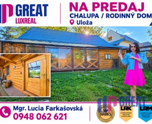 CHALUPA v obci ULOŽA (okres Levoča) NA PREDAJ