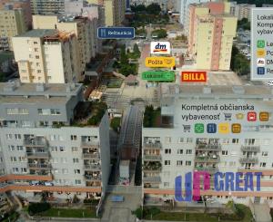 3-izbový byt s 30 m² terasou v bezpečnom uzavretom areáli