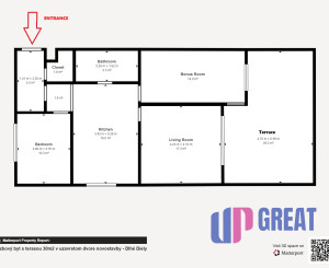 3-izbový byt s 30 m² terasou v bezpečnom uzavretom areáli