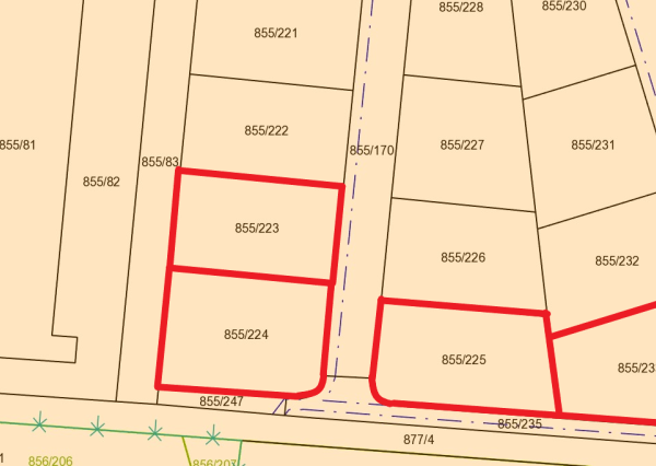 Stavebné pozemky Tomášov- posledné dva!