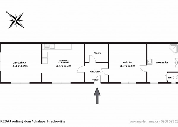 PREDANÉ 05/2025 - rodinný dom / chalupa, Hrachovište