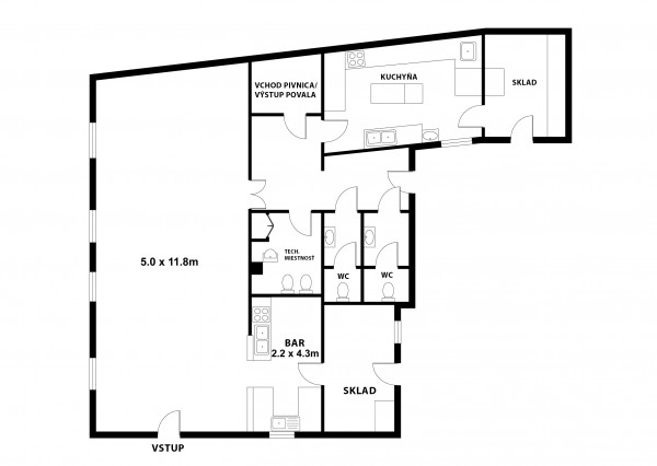 NA PREDAJ dom/reštaurácia, Moravské Lieskové, časť Šance