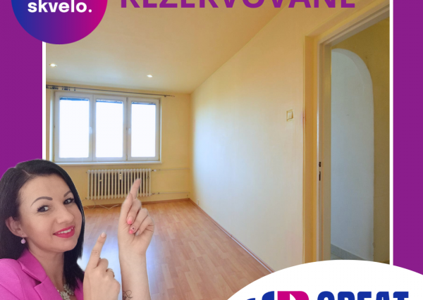 -REZERVOVANÉ- 2-izbový byt na PREDAJ Spišská Nová Ves