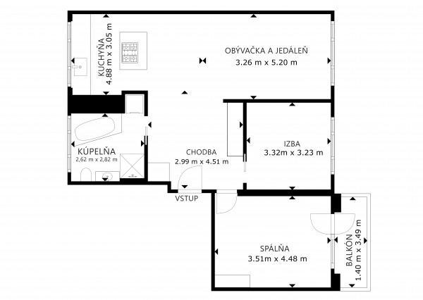 REZERVOVANÉ: PREDAJ 3 izb. bytu, Svätoplukova ul, Senec