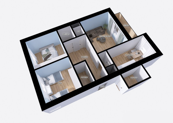 PREDANE 07/2025 - 3 izbový byt, ul. Čachtická - NMnV