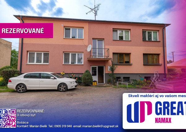REZERVOVANÉ - 3 izbový byt (71m2) - Bošáca