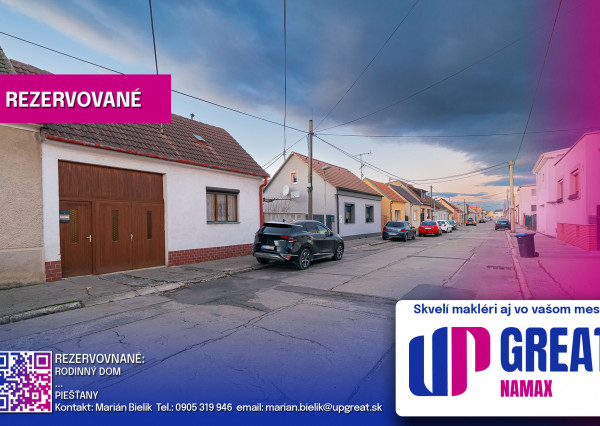 PREDANÉ 04/2025 - rodinný dom - Piešťany