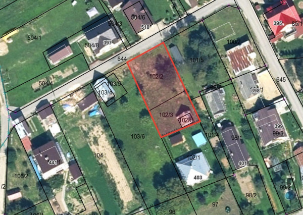 Predaj  pozemok 612m2 obec Petrovice