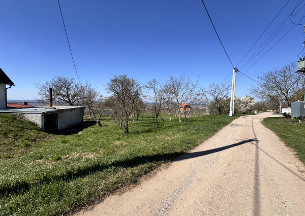 Pozemok s nádherným výhľadom na Skalicu – vinohrad s vínnym sklepom, presovňou, ovocnými stromami a možnosťou výstavby.