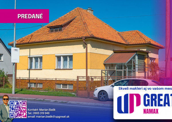 PREDANÉ 05/2025- rodinný dom - ul.Beckovská - NMnV