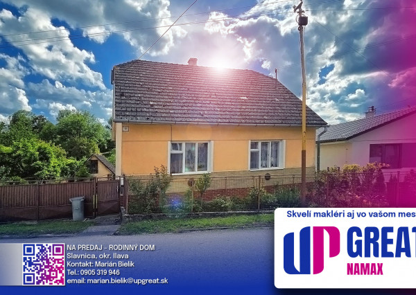 NA PREDAJ - rodinný dom - Slavnica-Podhorie (okr.Ilava)