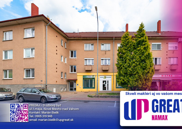 PREDAJ - 3-izbový tehlový byt, ul.1.mája