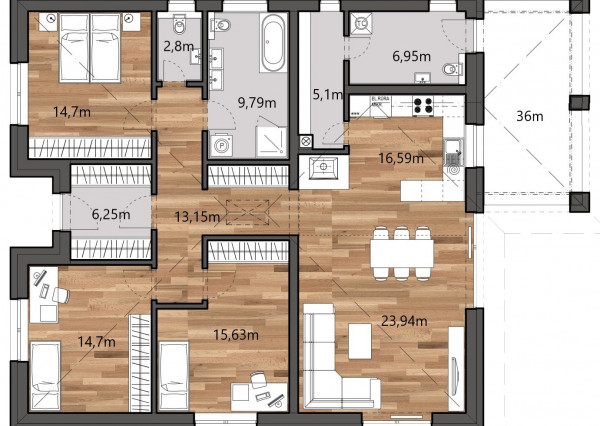 Na predaj  novostavba  rodinného domu v obci Veľké Leváre okres Malacky