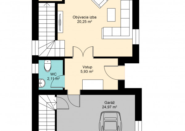 Na prenájom: 3-izbový, novostavba rodinného domu v Šamoríne