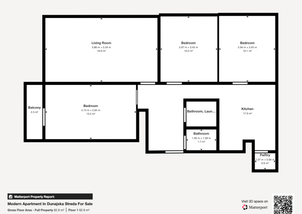 PREDAJ 4 izb. bytu Jilemnického ul., Dunajská Streda, balkón