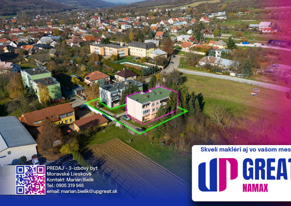 NA PREDAJ - 3-izbový byt - Moravské Lieskové