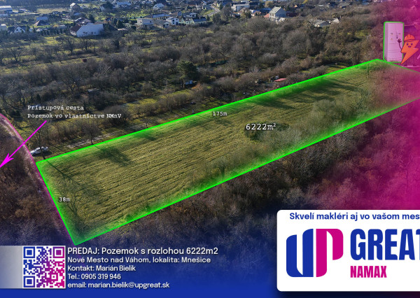 PREDAJ - 6222m2 pozemok v intraviláne NMnV