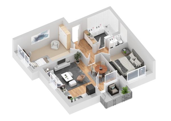 UPgreat 2-3izb byty - Kiserdő Rezidencia | Dunajská Streda