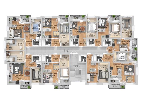 UPgreat 2-3izb byty - Kiserdő Rezidencia | Dunajská Streda