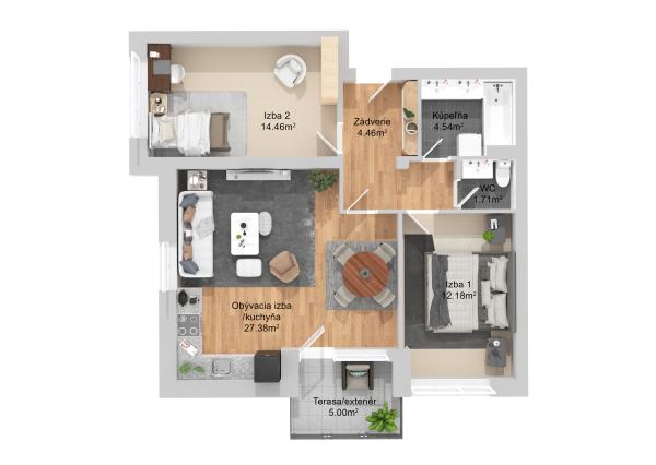 UPgreat 2-3izb byty - Kiserdő Rezidencia | Dunajská Streda