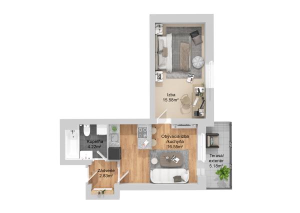 UPgreat 2-3izb byty - Kiserdő Rezidencia | Dunajská Streda