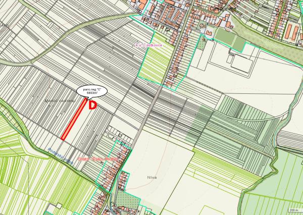 NA PREDAJ - pozemky v katastri Častkovce
