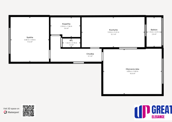 Krásny 2-izbový byt Boriny Dunajská Streda
