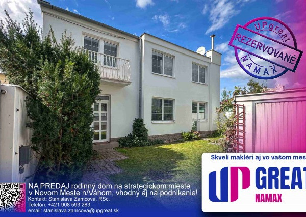REZERVOVANÉ - rodinný dom, Malinovského ul., Nové Mesto nad Váhom