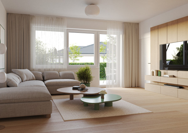 PREDAJ 3 izb. bytov, Oľdza, novostavba - záhrada, balkón