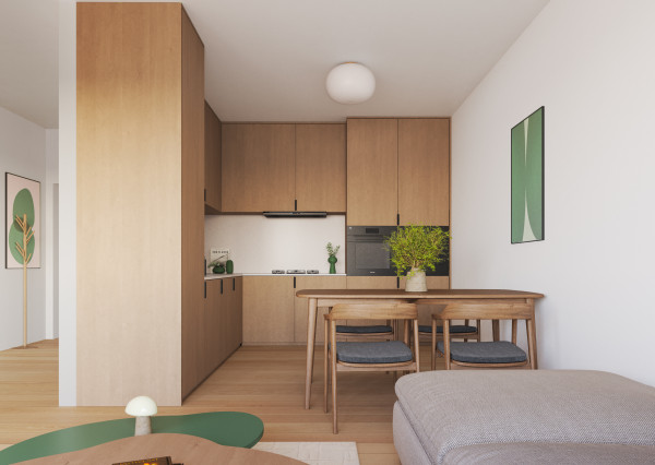 PREDAJ 3 izb. bytov, Oľdza, novostavba - záhrada, balkón