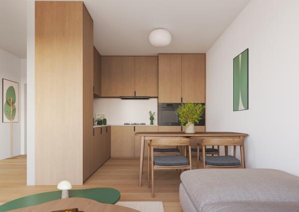 PREDAJ 3 izb. bytov, Oľdza, novostavba - záhrada, balkón