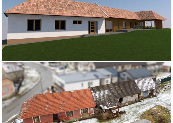 STUDENEC- 2 rodinné domy s veľkým pozemkom