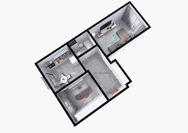 REZERVOVANÉ 2-IZBOVÝ BYT V TEHLOVOM DOME – ul. 1. MÁJA