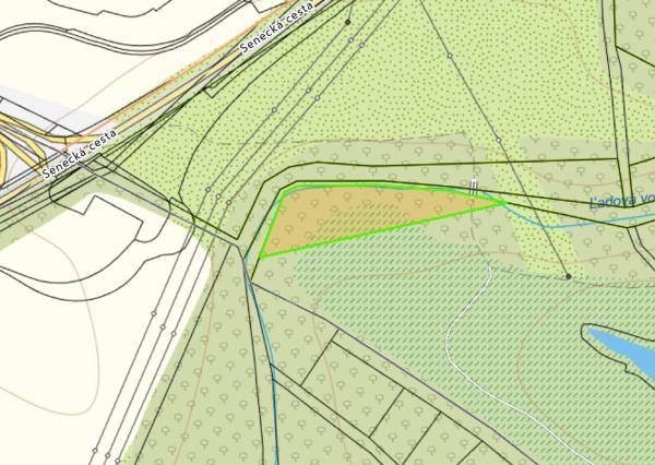 Pozemok 6029 m² – rekreačné využitie pri Bernolákove